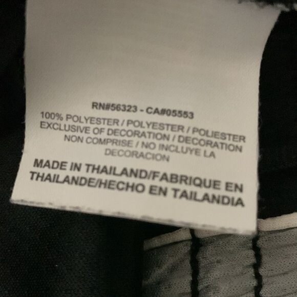 Nike Dri-Fit Black & Gray Track Pants S Polyester Athleisure Wear - Picture 3 of 12